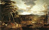 Egypt Canvas Paintings - Landscape with the Flight into Egypt